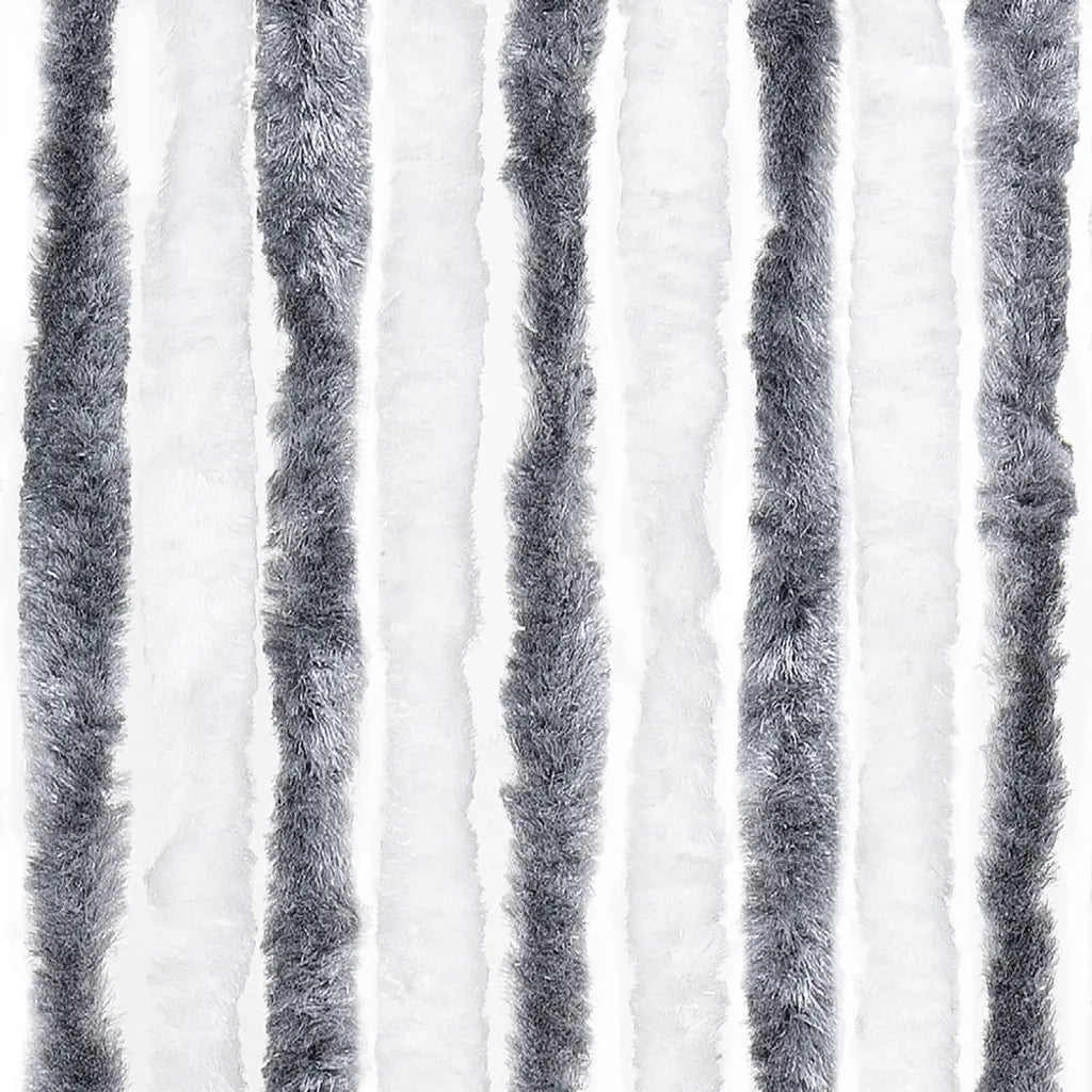Zanzariera Grigio e Bianco 90x200 cm Ciniglia CFW8083735