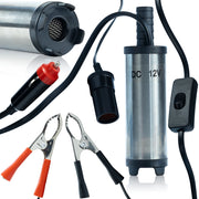 Pompa Elettrica per Carburante 12V – Acciaio Inossidabile, 12 L/Min | Uso Domestico e Officina