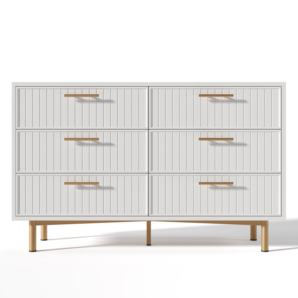 Commode a 6 cassetti - Xylo - 120x75x40cm - Bianco