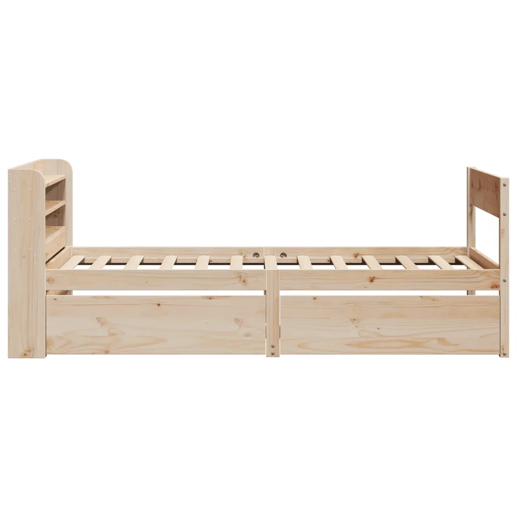 Letto senza Materasso 90x200 cm in Legno Massello di Pino 3307131