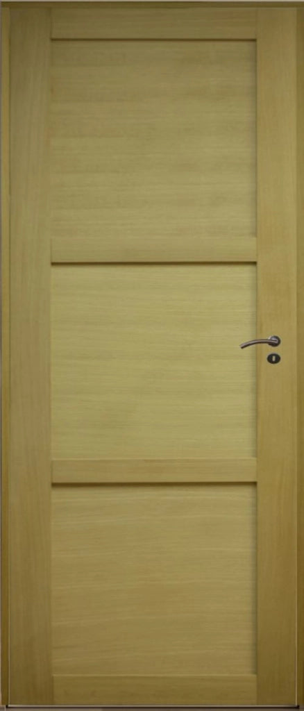 3 pannelli Blocco porta Ayous Impiallacciatura Larghezza 73 Spintore sinistro