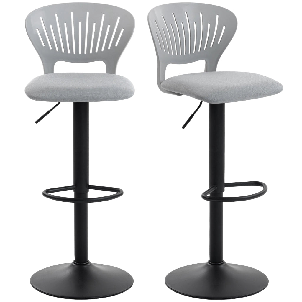 Sgabelli da Bar Regolabili in Altezza ¨C Minimal ¨C Grigio 84-105 cm