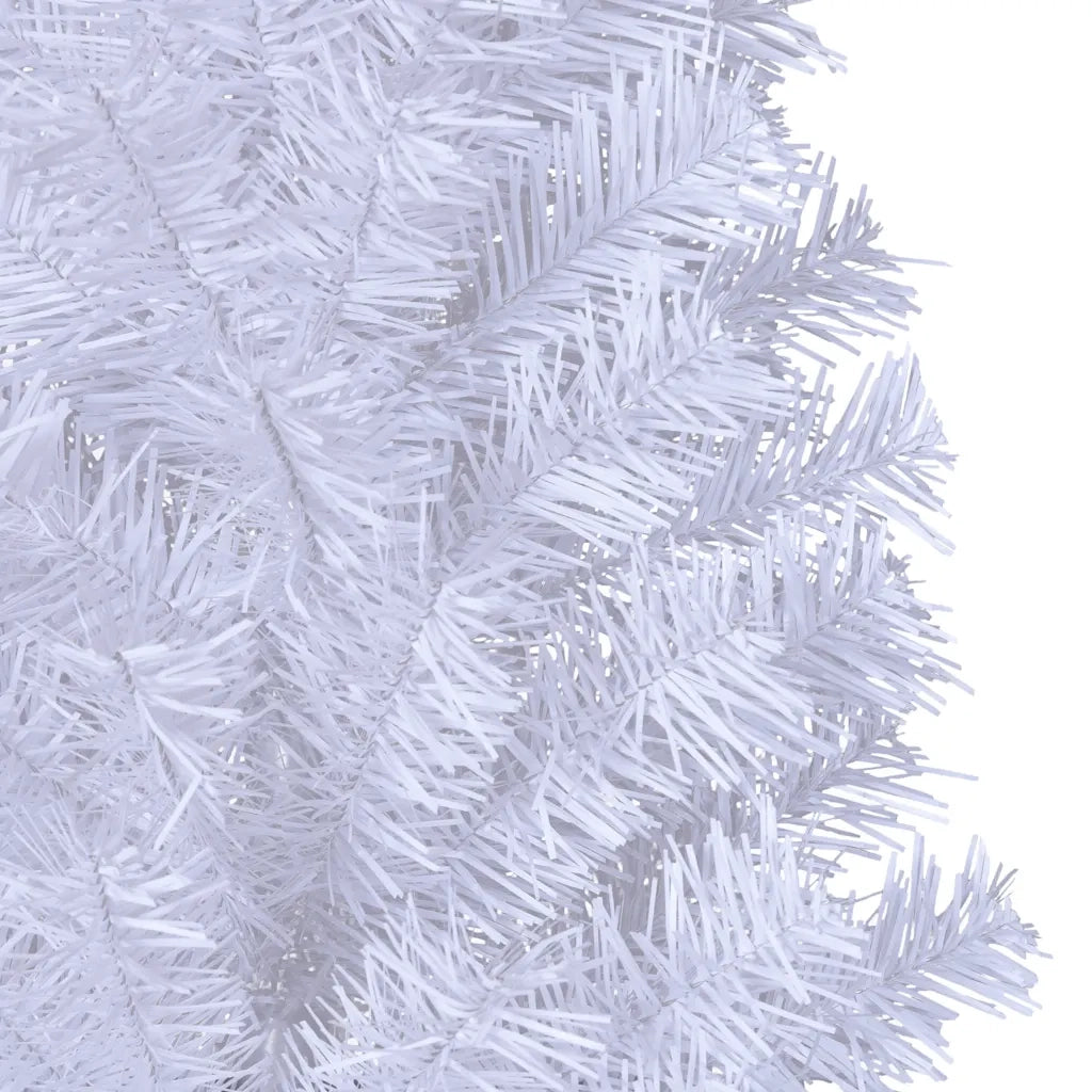 Albero di Natale | Decorazioni natalizie Artificiale con Rami Spessi Bianco 120 cm PVC