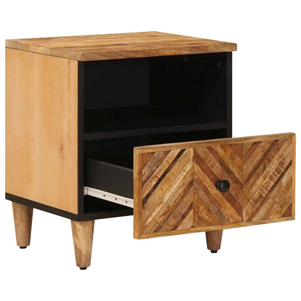 Comodino Marrone 50 x 33 x 60 cm Legno di mango massello