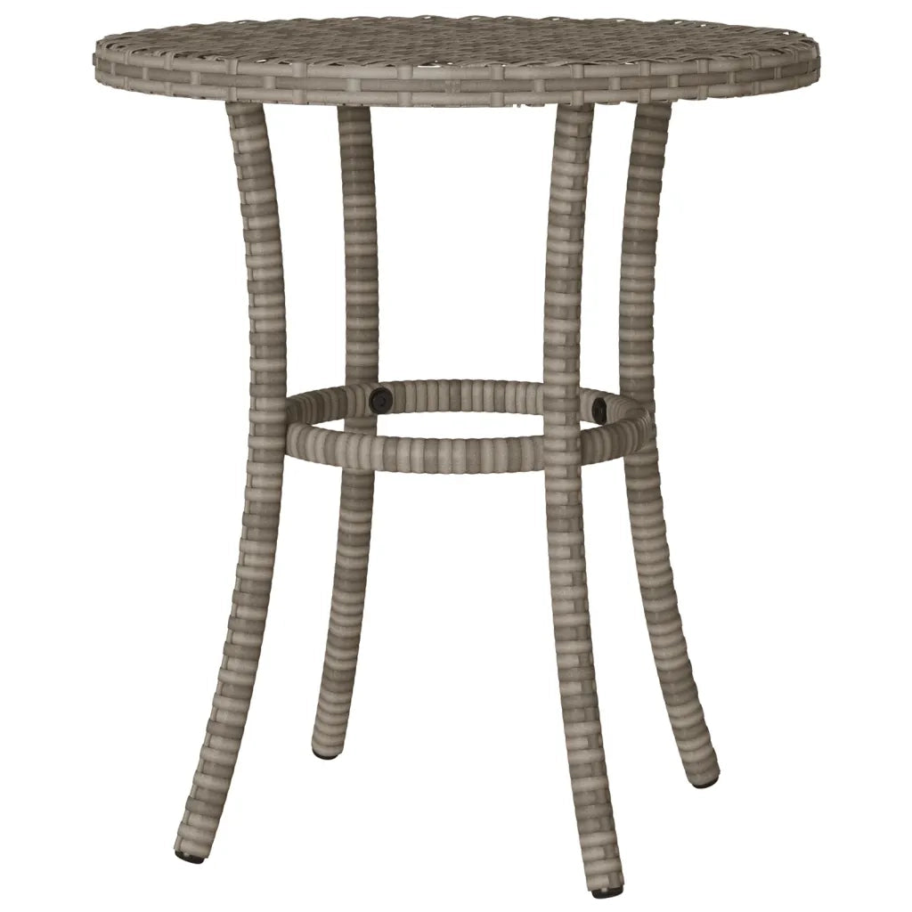 Set da Bistr¨° 3 pz | Set Salotto da Giardino con Cuscini Grigio in Polyrattan