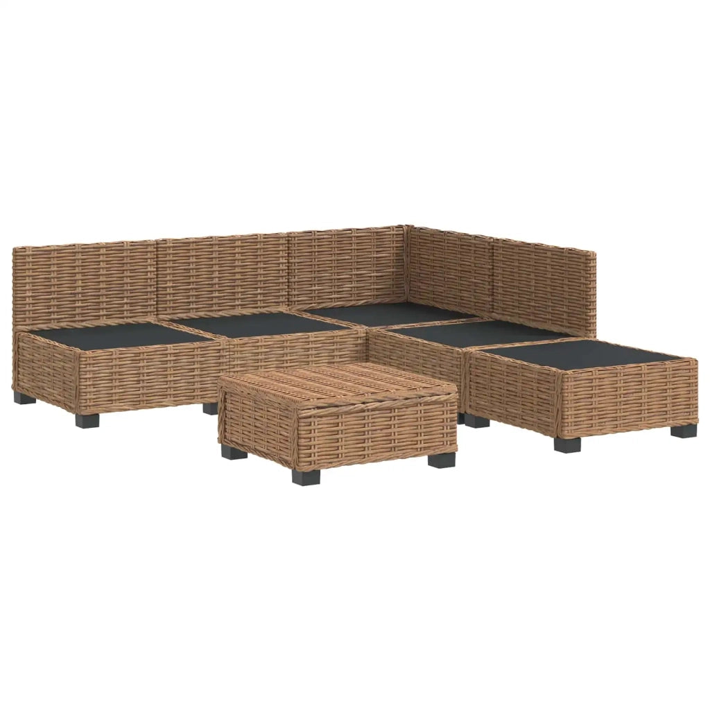 6 pz Set Lounge in Rattan con Cuscini GENDT Rattan naturale 3429870