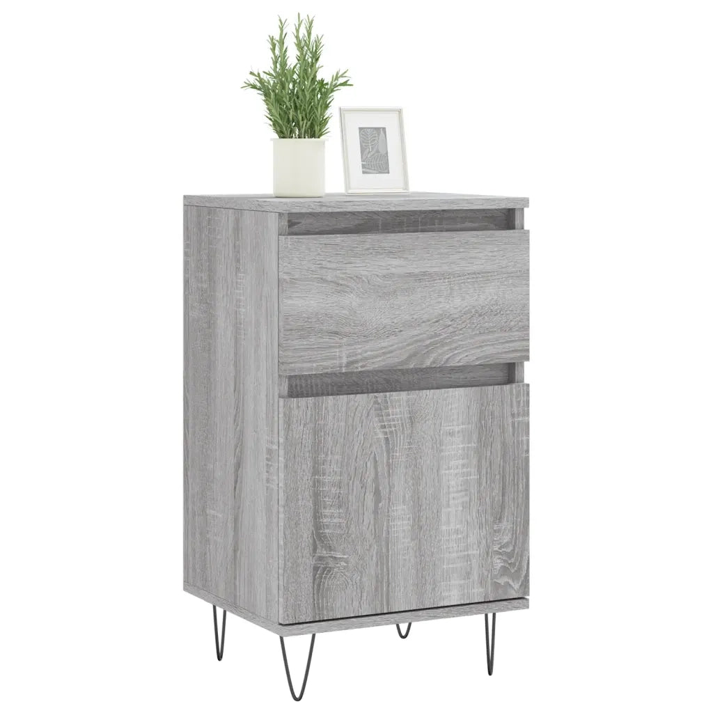 Credenze 2 pz Grigio Sonoma 40x35x70 cm in Legno Multistrato 831161