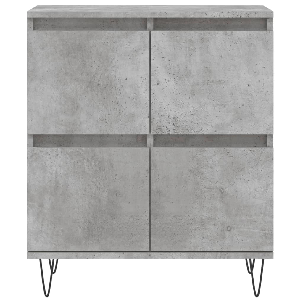 Buffet credenza cassettiera armadio mobile contenitore organizer per cucina soggiorno salotti 3 pezzi legno ingegnerizzato grigio 02_0037135