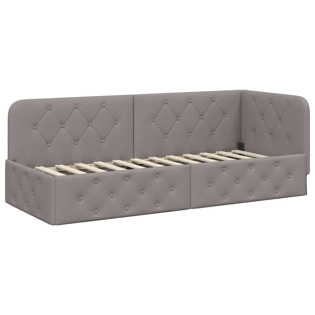 Cornice del letto ad angolo Talpa 80 x 200 cm Tessuto 3394034