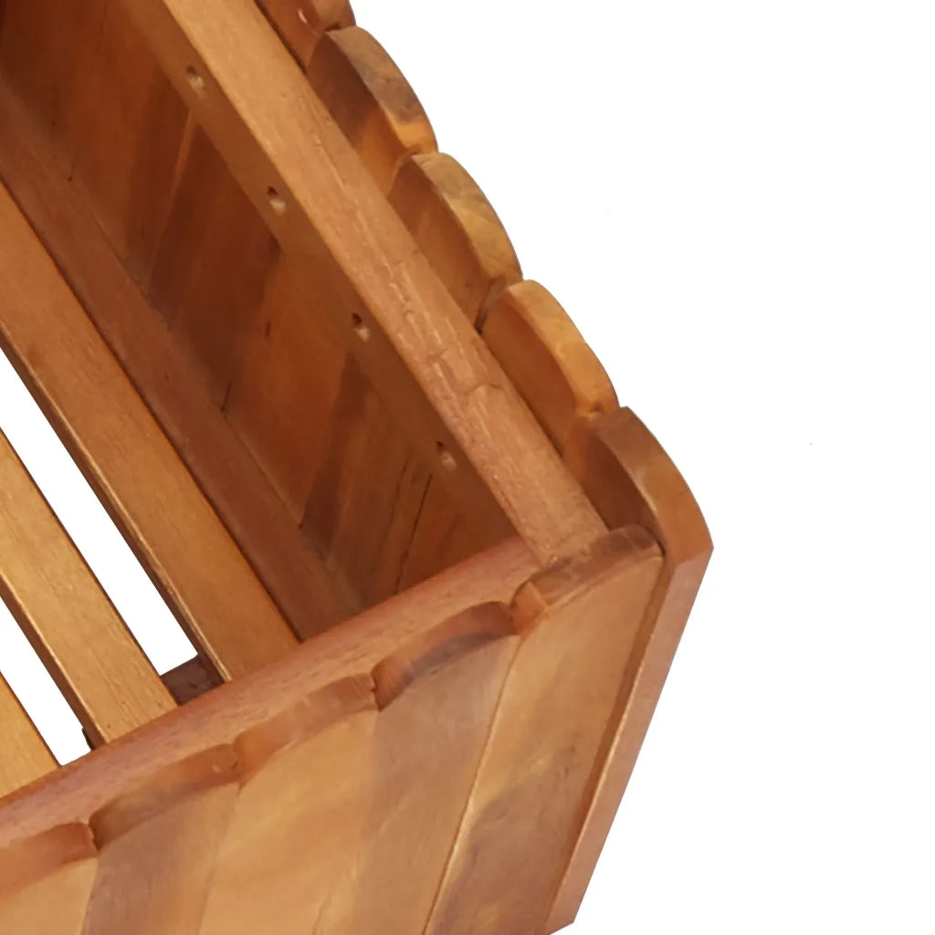 Fioriere | Cassetta per fiori | Letto Rialzato da Giardino 50x30x25 cm Legno Massello di Acacia