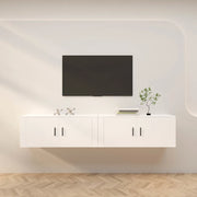 Mobili Porta TV a Parete 2 pz Bianco 100x34,5x40 cm 3188366