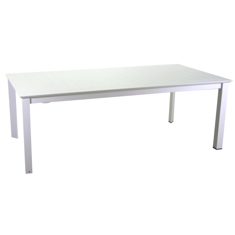 Tavolo alluminio El Paso allungabile bianco rettangolare cm 220/330x110h76