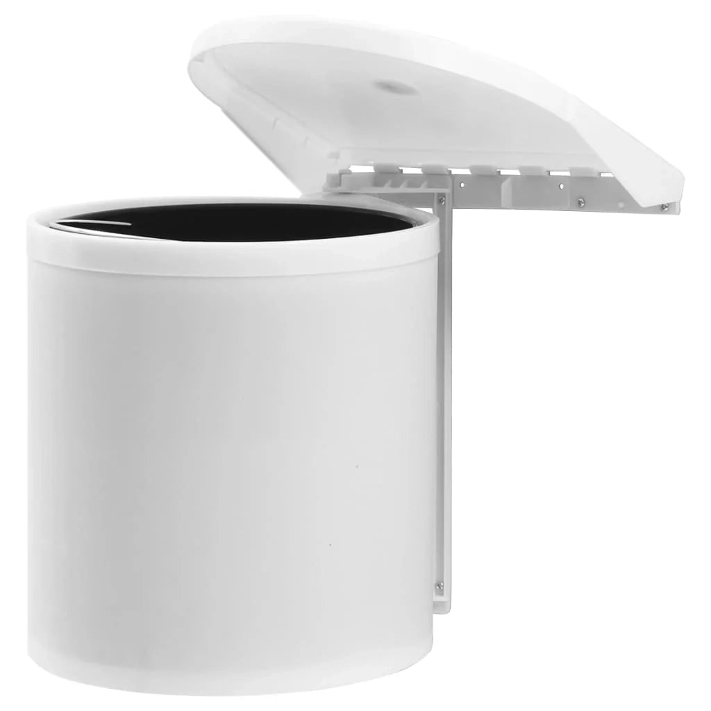 Pattumiera da cucina integrata in plastica bianca da 8 litri 02_0006083