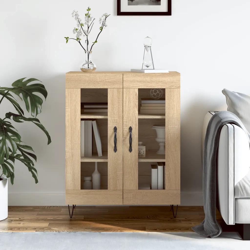 Credenza Rovere Sonoma 69,5x34x90 cm in Legno Multistratocod mxl 128356