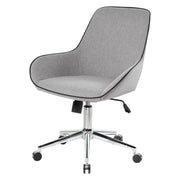 Sedia da ufficio Luminosa, Poltrona operativa con ruote, Seduta ergonomica da ufficio, 66x59h98 cm, Grigio