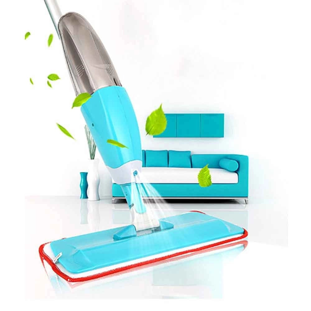 Trade Shop - Scopa Spray Mop Lava Asciuga Pavimenti Leggera Ceramica Marmo Parquet Healthy -