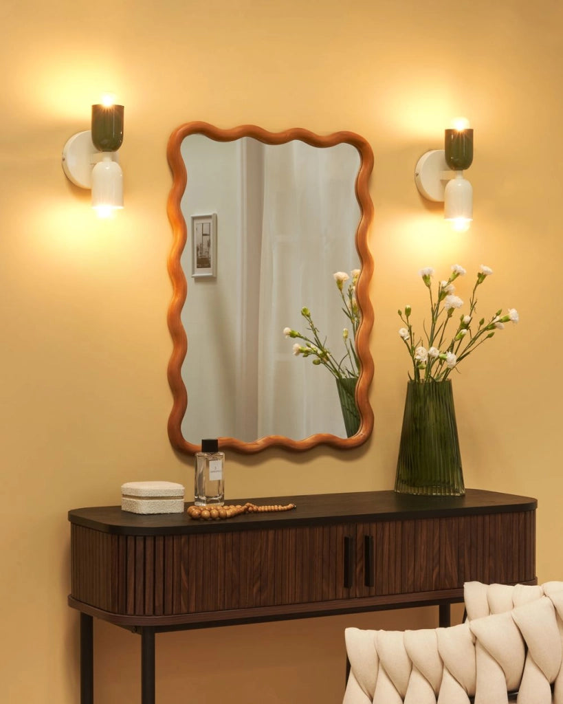 Set di 2 lampade da parete a due luci Up-Down Scones bianco sporco