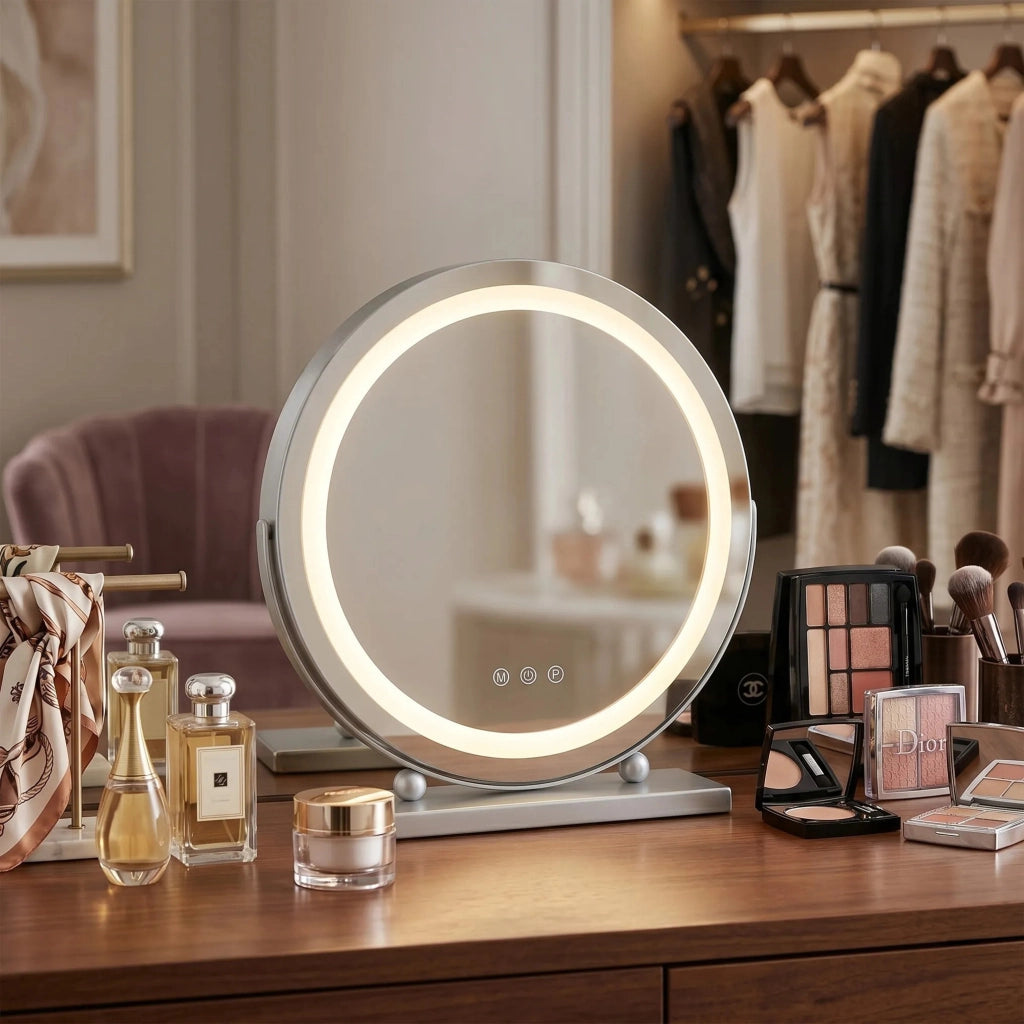 Specchio Led Make-up Chrome 40 Cm