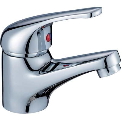 MISCELATORE LAVABO SIRIO H23 CROLLA  OTTONE CROMATO + PILETTA 11/4