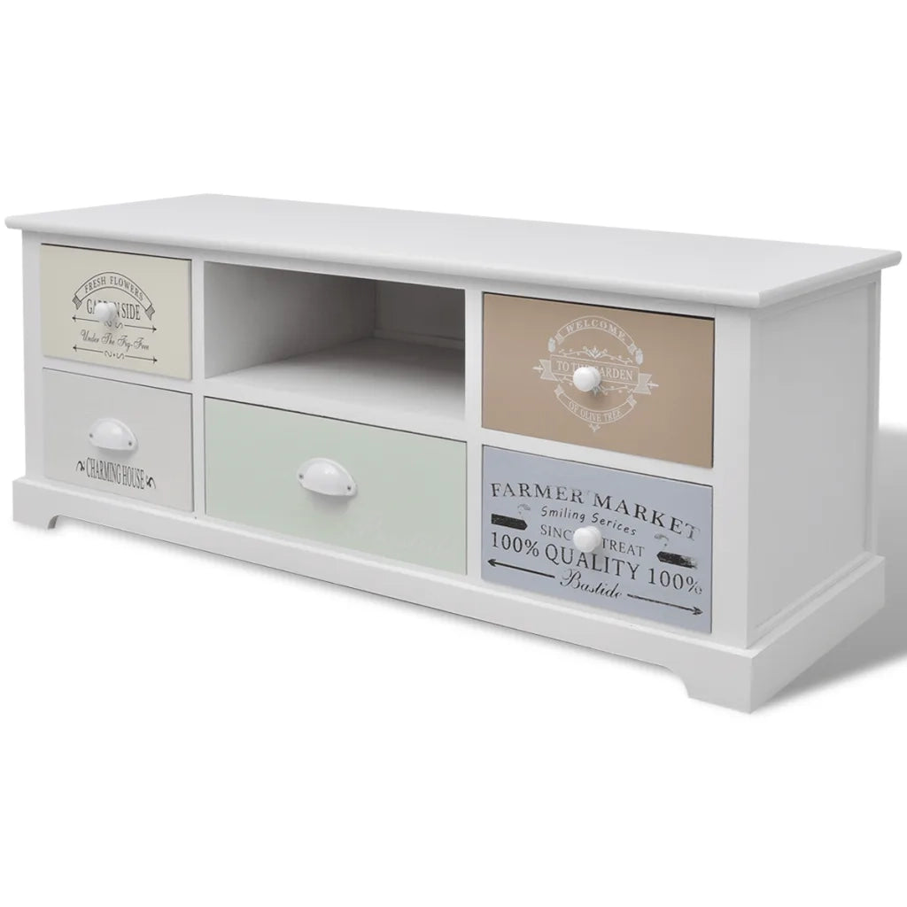 Mobile Porta TV in Stile Francese in Legno 242879
