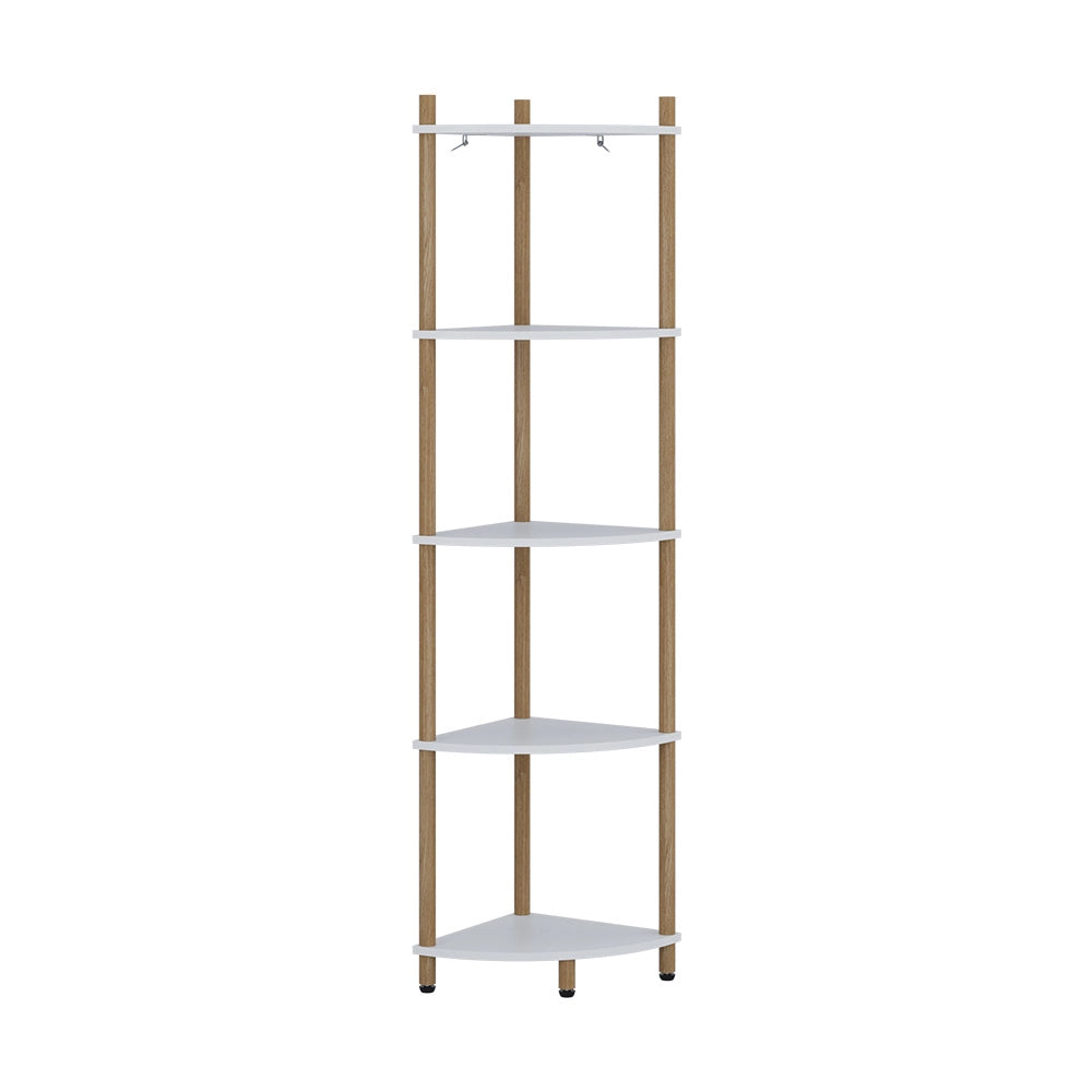 Vicco Libreria Bianco/pino 29 x 133 cm con 5 vani portaoggetti