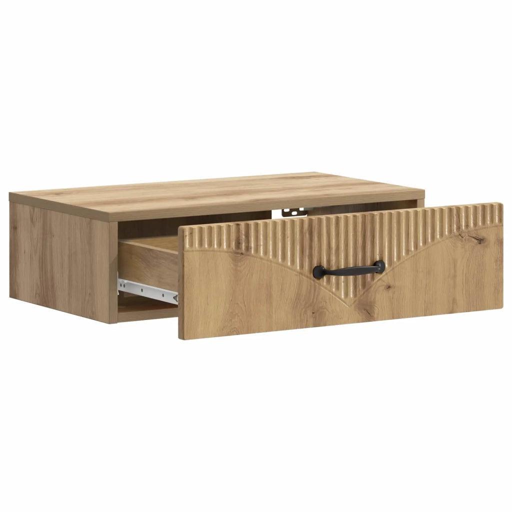 Tavolino da Parete Laterale Rovere Artigianale 899004
