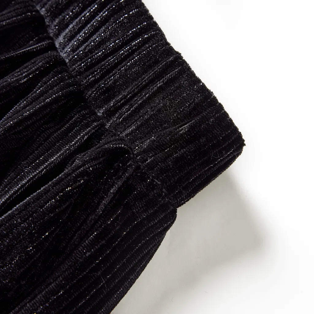 Gonna Plissettata da Bambina con Lurex Nero 128 CFW2626982