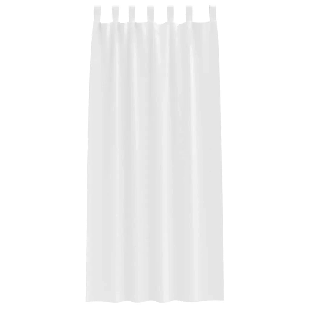 Tende Blackout con Anelli 2 pcs Bianco Puro 245 x 140 cm 4107606