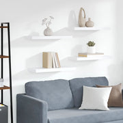 Scaffali a Parete 4 pz Bianco 60x23,5x3,8 cm in MDF cod mxl 51690