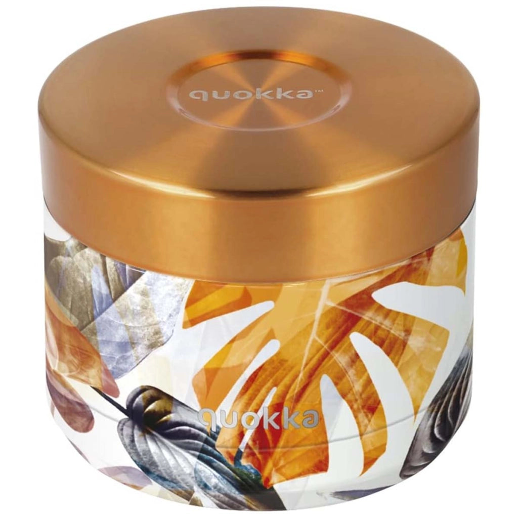 Contenitore Alimentare 360ml Modello Whim con Motivo Autunno Floreale Dorato Quokka