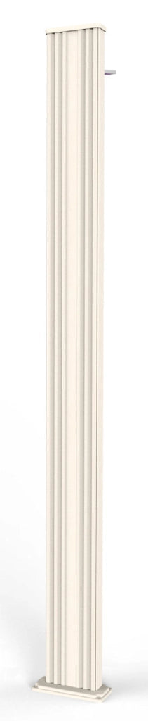 Doccia Solare da Esterno Giardino 30L Miscelatore Arkema Spring S Bianco Crema