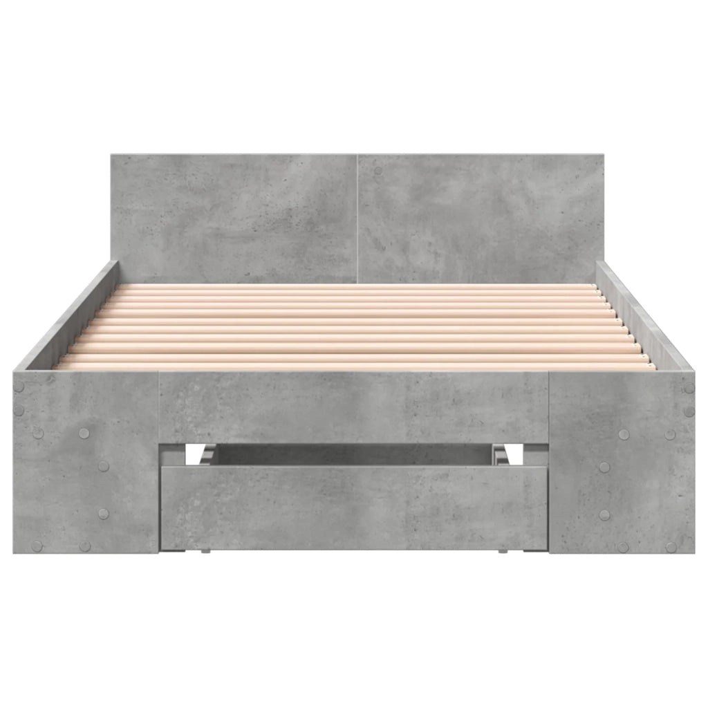 Telaio del letto con storage Grigio Cemento 80 x 200 cm 3429602
