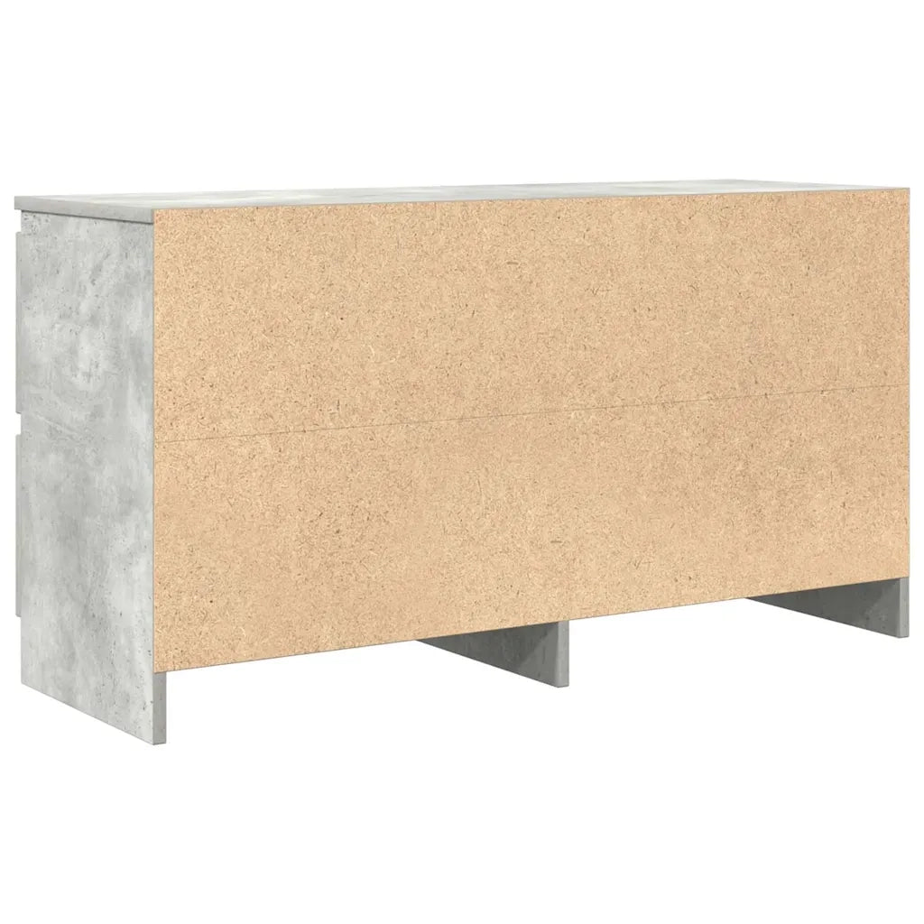 Mobile Porta TV Grigio Cemento 100x35x54 cm Legno Multistrato