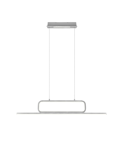 Lampada a Sospensione da Interno a led in Metallo Alluminio Spazzolato