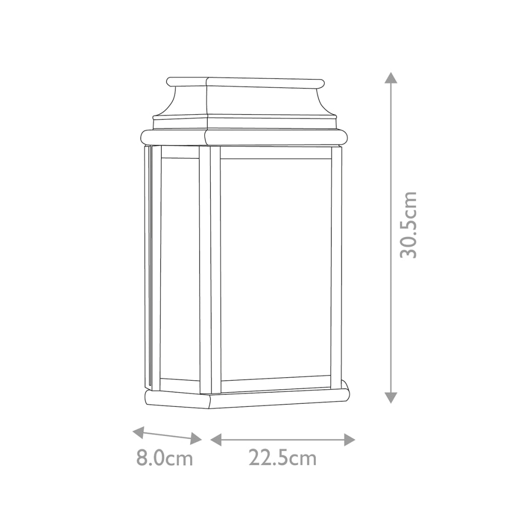 Applique esterna St Martins ottone anticato E27 IP44