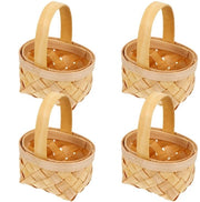 Set di 4 contenitori per acquisti - Rotonde maniglie a mano - Decorativi - Conservazione - Multifunzionali - Design pastorale - Mini piante eleganti - Contenitori di conservazione
