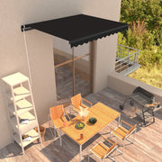 Tenda da Sole Retrattile Manuale 350x250 cm Antracite 3051238