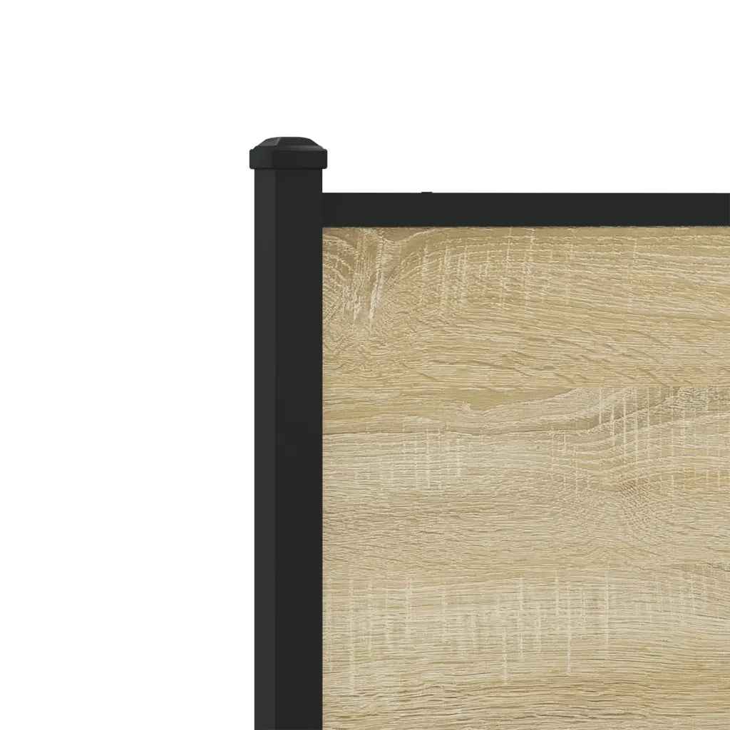 Giroletto senza Materaso in Metallo Rovere Sonoma 140x190 cm 4007716
