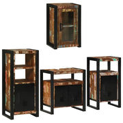 Set di mobili per il bagno 4 pcs Legno massello riciclato