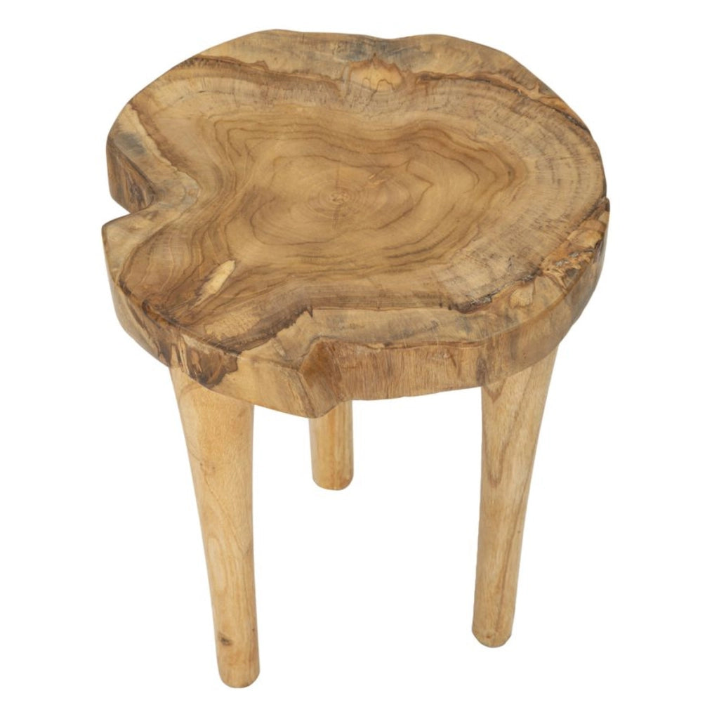 Sgabello Basso Natura 12, Marrone, Legno, 35x35x45 cm