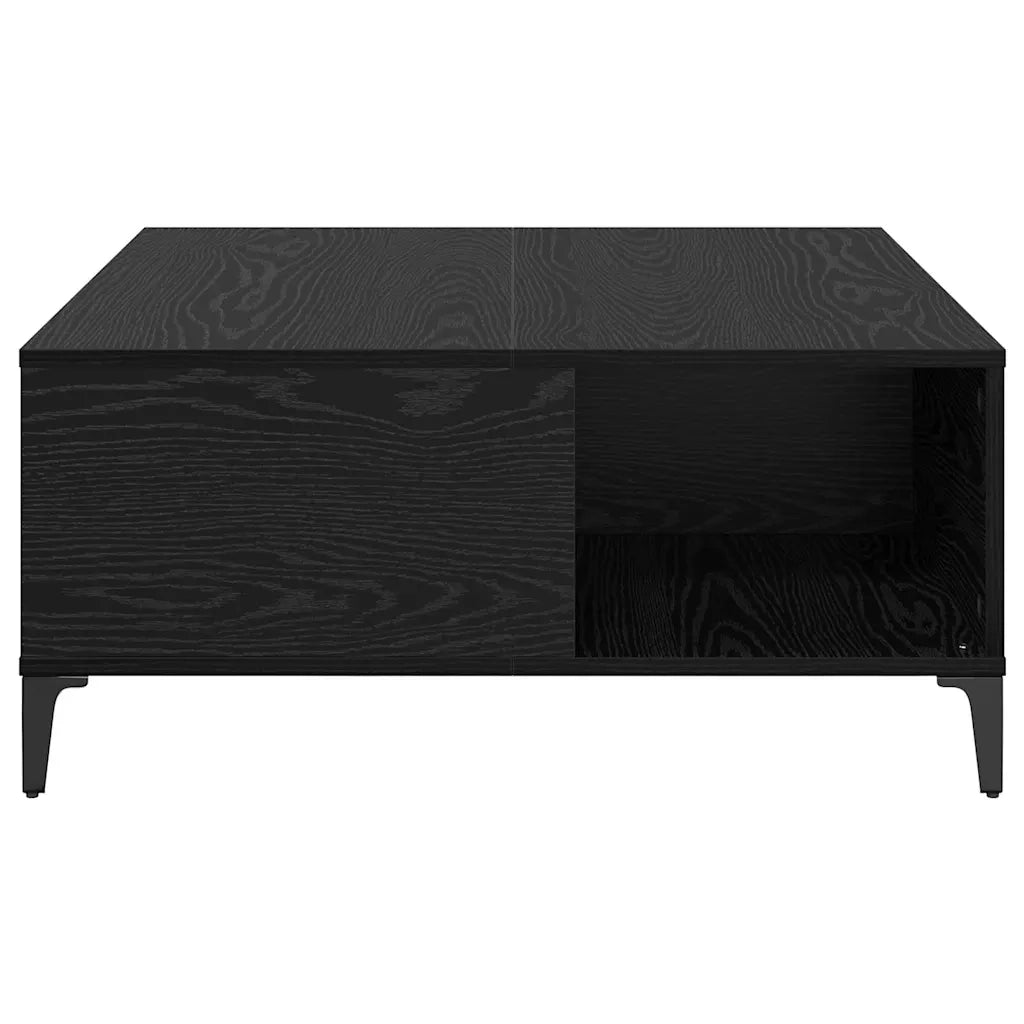 Tavolino da salotto Rovere Nero 80 x 80 x 36,5 cm 881185