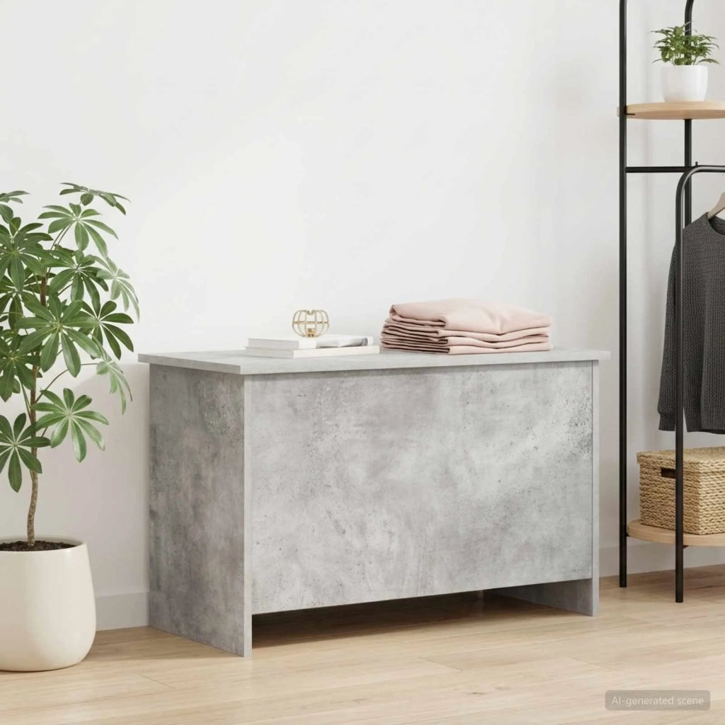 Cassa di stoccaggio Grigio Cemento 80 x 40 x 50 cm 8011262