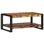 Tavolino Salotto Multicolore 90x50x38cm Legno Massello Recupero 4102717