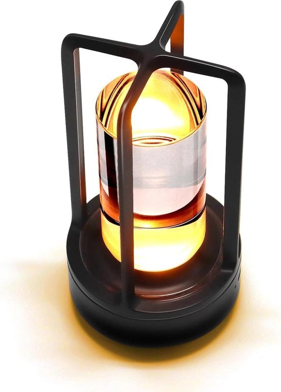 Lampada da tavolo a LED da parete con regolazione di luminosità, alimentata a batteria, adatta per soggiorno e camera da letto.