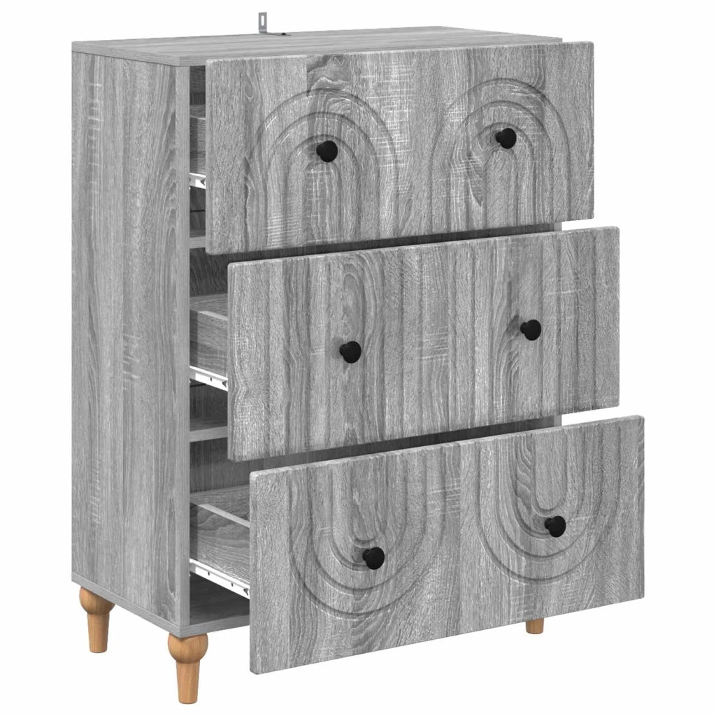 Mobile con Cassetti Grigio Sonoma 66 x 34,5 x 90 cm 894151