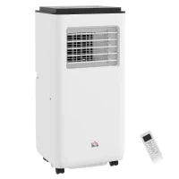 Climatizzatore Portatile 10000 BTU/h, Ventilatore, Deumidificatore per Stanze fino a 22 m², Telecomando, Timer, Bianco