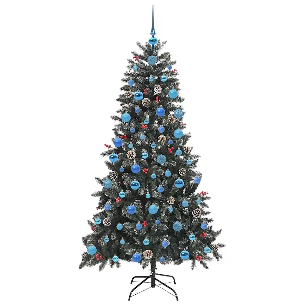 Albero di Natale artificiale con 300 LED Verde 180 cm 3395887