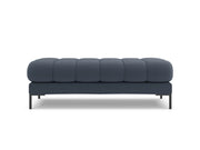 Cosmopolitan Design - Panca "Bali" 2 posti in tessuto strutturato blu scuro 