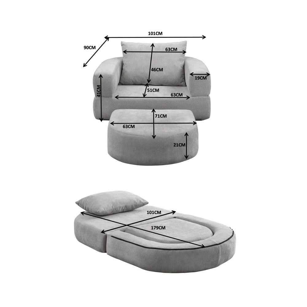 Divano letto futon - Xylo - 2 posti, per piccoli spazi, regolabile