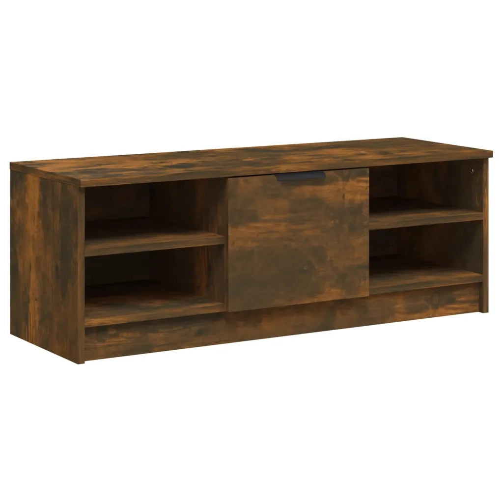Mobile TV Rovere Fumo 102x35,5x36,5 cm in Legno Multistrato 817084